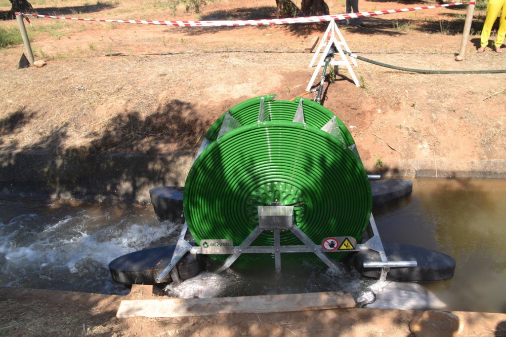 Proyecto piloto de la bomba hidro-propulsada en el Ecocortijo San Rafael. 