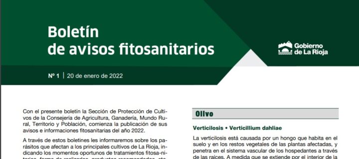 El Boletín de Avisos Fitosanitarios de La Rioja se digitaliza